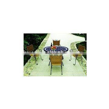 metal mosaic rattan furniture