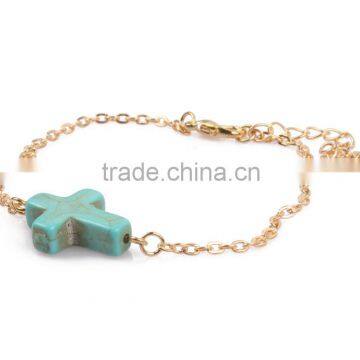 Cheap Price With High Quality Cross With Chains Natural Stone Bracelet photo-4