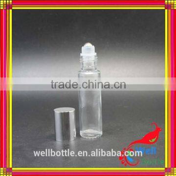 Cute Roll on Glass Bottle Wholesale 10ml 15ml Glass Roll on Perfume Bottles Clear