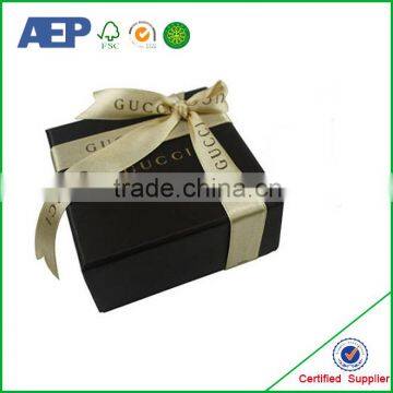 Black color decorative small magnetic closure gift box