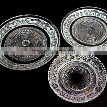 Tableware Glass Cake Charge Plates Wholehouse photo-2