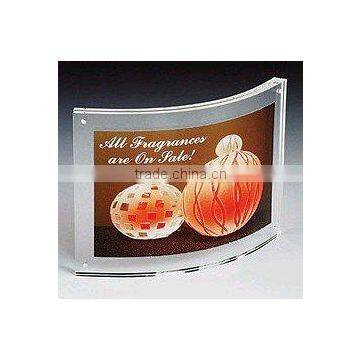 Acrylic Curved Photo Frame (PF-A-0008)