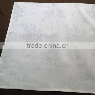 Cotton or cotton blended jacquardfloral design napkin, wedding banquet table napkin