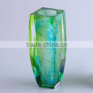 colored glaze flower vase--BJ090