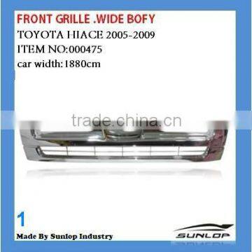 #000475 toyota hiace front grille for hiace commuter wide body high roof