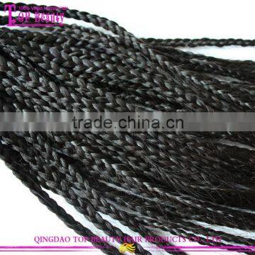 Hot Selling Human Hair 6A Virgin Peruvian Twist Braiding Hair photo-3