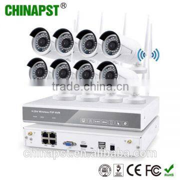 China Supplier Android IOS APP WiFi 8CH Wireless Cameras and NVR PST-WIPK08BH