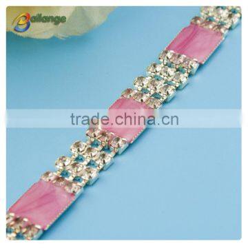 rhinestone store whosale pearl head chain made in China