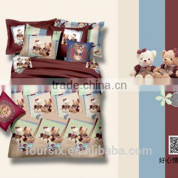 100% cotton high quality duvet cover bedding set brushed fabric