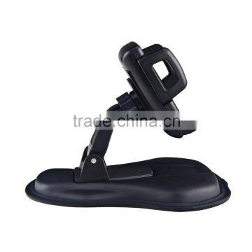 Anti-skid PU Injection Base One Button Release Bracket Car Dashboard Phone Holder for Mobile Phone and GPS photo-3