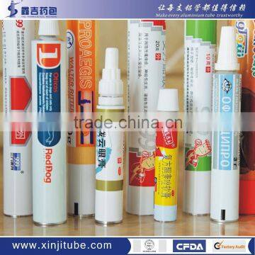 GMP standard factory manufacture skin care cream / ointment aluminum tube packaging for dermatology semi solid line