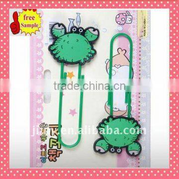 USEFULL SHAPED PROMOTIONAL FASHIONL SOFT PVC PAPER CLIP