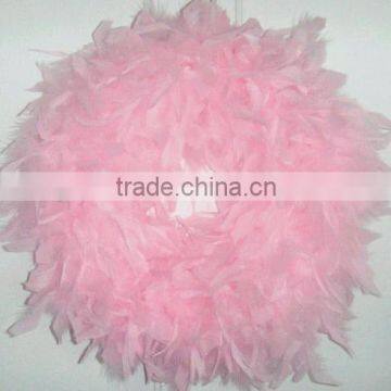 Feather Wreath - Christmas Wreath - Candy Pink Wreath