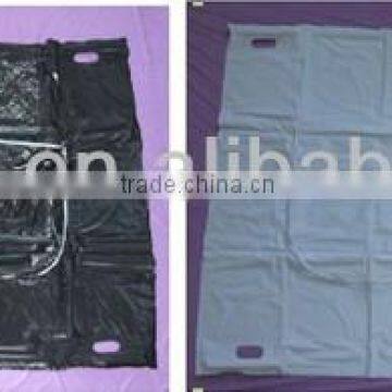 Funeral PVC body bag with 6hanles white color