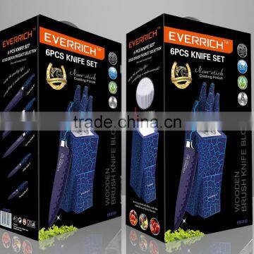 CK-0122 STOCK 6 PCS Knife Set Ceramic Paring Knife Ceramic Knife