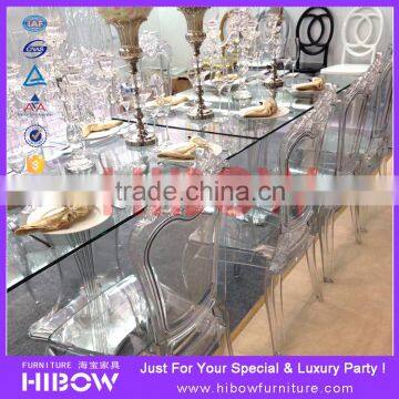 new design plexiglass crystal clear wedding chair K001