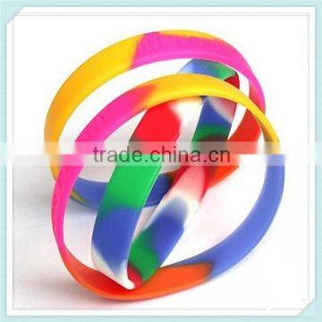 Christmas elastic colorful band silicone friendship bracelets rainbow