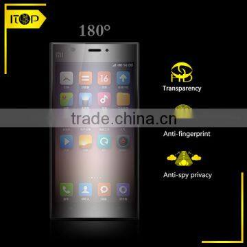 LG material Black anti-spy privacy screen protector for xiaomi mi3