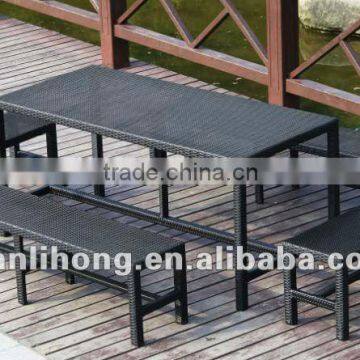 Patio well design rattan/wicker dining sets furniture