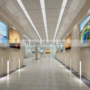 advertising led crystal lightbox aluminium frame