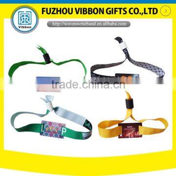 Factory Passive RFID Adjustable Silicone/PVC/woven Wristbands