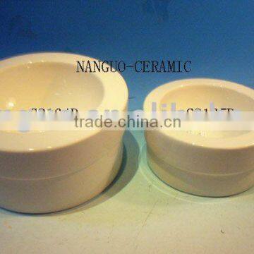 ceramic dog bowl at solid colour