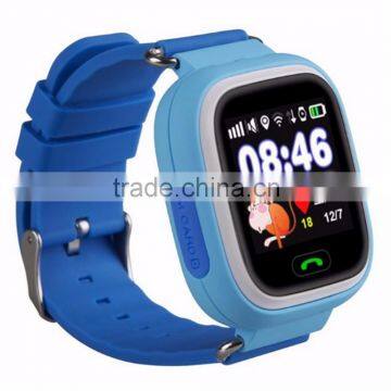 1.22 Inch Color Display Baby Smart Watch Q90 Q100 Anti-lost WIFI SOS Wrist Watch Gps Tracking Device for Kids With Touch Screen