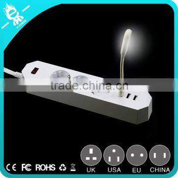 3 Outlet/Home Office Surge Protector 5 ft Cord With 3 Port Desktop USB Charging Station photo-6