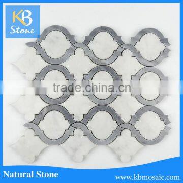 China good price high quality water jet mosaic stone tile