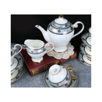 European-Style Bone China Tea Set With Flower photo-2