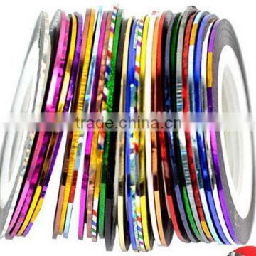 30 colors Multicolor Nails Striping Tape Line DIY Nail Art Tips Decoration Sticker