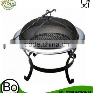 Stainless Steel Iron Stand Tool With Black Net Cover Fire pit