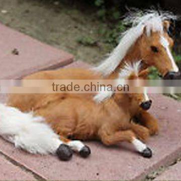 Brown White Standing Horse Realistic Life Size Horse Mannequin