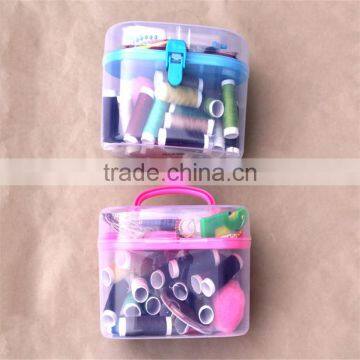 hot sell needlework sewing kit with clean plastic box for sewing clothes