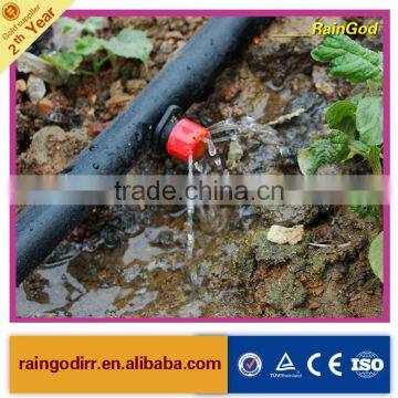 garden irrigation outside red cap dripper