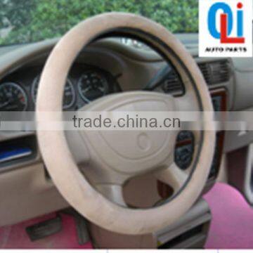 leather car steering wheel covers beige