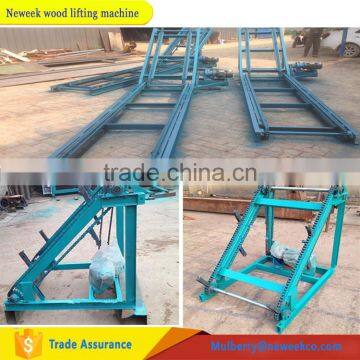 Neweek assist log loading conveyor round wood lifting machine