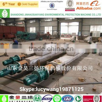 U-shape slot screw conveyor for sewage treatment plant