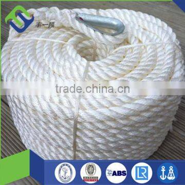 14mm 3-strand Polyester anchor rope with spliced eye