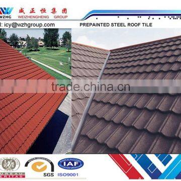 Stone Coated Roof Sheet, Purple/wine Red/green/black Roof Tile for Prefab Houses, Villas photo-4