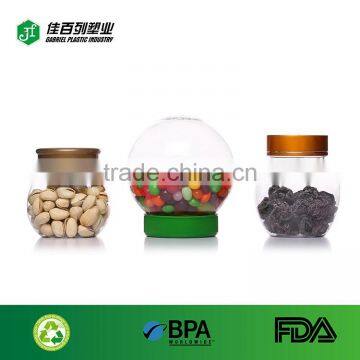 New Product Pet Bottle to Store Cookies Candys Nuts Passing Food Garde Plastic Bottle Wholesale Special Design Candy Jar photo-3