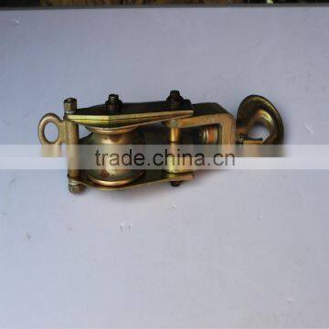 10KN Two Sheave Steel Hoisting Pulley Block for 6mm wire rope