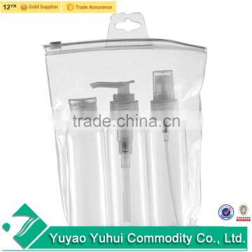 China Hot Sale Mini Pet Travel Set/plastic Travel Cosmetic Bottle Set/6pcs Travel Bottle Set in Pvc Bag photo-2