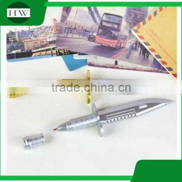 Knife Shape Novelty Color Plastic Office Promotion Letter Opener Ball Point Pen photo-2