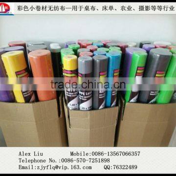 Small Roll Colour Non Woven , Disposable Nonwoven Bed Sheets photo-3