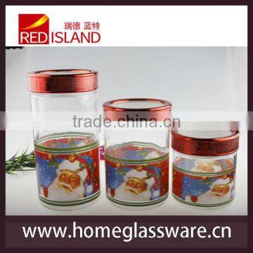 glass storage jar set, kitchen container set