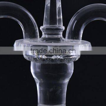 Best Selling Trendy Style Tall Glass Table Crystal Candelabra Manufacturer Sale photo-3