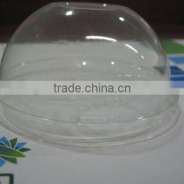 transparent plastic dome lids,corn plastic, biodegradable underground