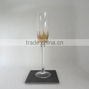 10X10CM Hand Cut Polished Small Black Polished Granite Coaster photo-3