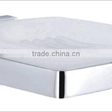 Modern Wall Mount Stainless Steel 304 Double Glass Bathroom Soap Dish photo-2